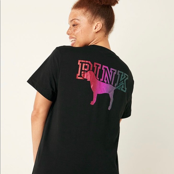 🌈 New Victoria Secret Rainbow Glitter Gradient Tee & Legging Set 🌈 Sold Out - Picture 3 of 16